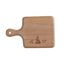 Rattan Gei TOUGEI Cutting Board, Round S, Wood, Natural Wood, Moomin Series, Cutting Board