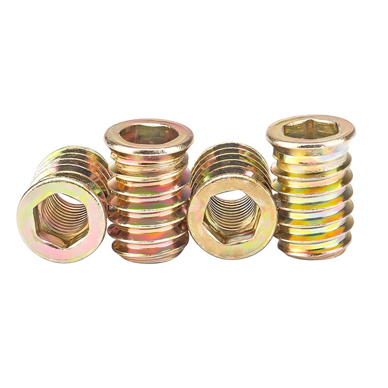 Qrity 20PCS Threaded Inserts Nuts, Hex Drive Head Nuts, Threaded