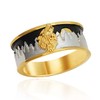 PikaLF Howling Wolf Ring for Men, Norse Viking Wolfscope Ring,