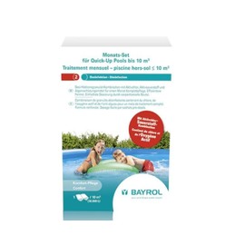 Bayrol Monthly Set Quick-Up Pool up to 10 m³ - Especially Suitable for Small Pools - Reliable Complete Care of Pool Water - 0.6 kg