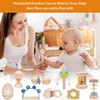 Addcean 10 PCS Wooden Baby Toys Set-Organic Infant Rattles Newborns