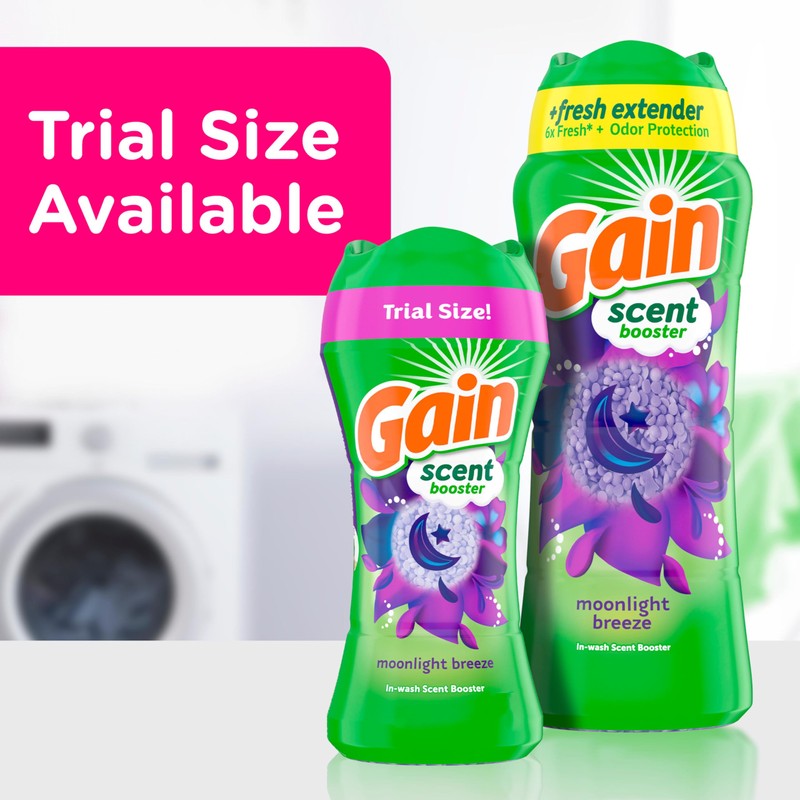Gain In-Wash Laundry Scent Booster, Moonlight Breeze Scent, 12.2 OZ,