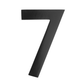 Architectural Mailboxes 3582B-7 4 inch Solid Brass Floating House Number, Black