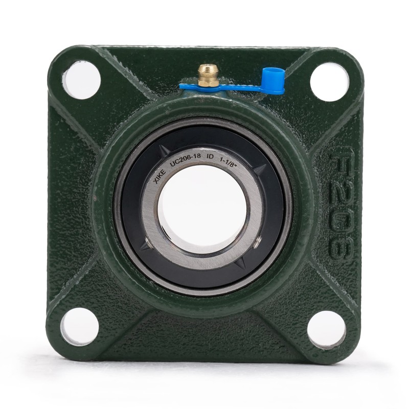 XIKE 2 Pcs UCF206-18 Bore 1-1/8" Pillow Block Square Flange