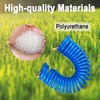 Darnassus Heavy-duty PU Coil Hose, Self-Coiling Garden Hose with Solid