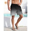 Lzzidou Men Swim Trunks with Compresssion Liner 7 Inch Inseam