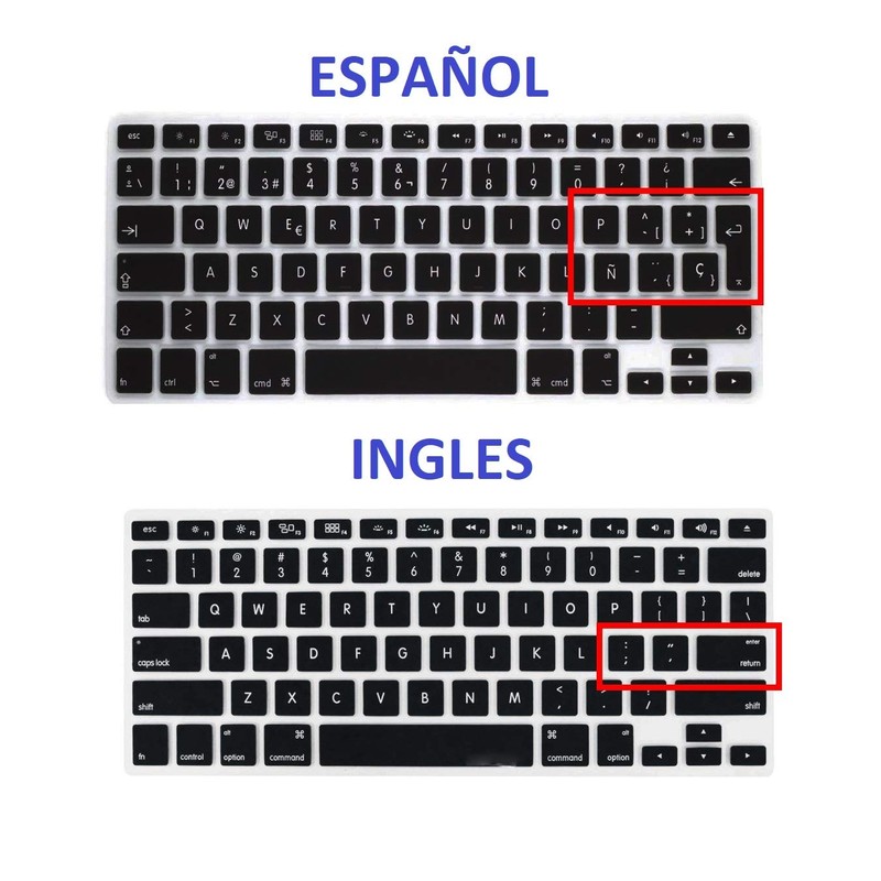 TECHNA Protector de Teclado en ESPAÑOL para MacBook Air 13