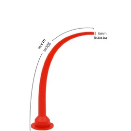 3 PCS Caulking Nozzle for Sausage Caulking Gun, sausage Gun Tips,Reusable Curved Caulk Nozzle Applicator, Plastic Sausage Caulking Gun Nozzle Caulking Applicator Nozzle Tip (Red-3pcs Curved)