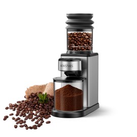 Electric Coffee Grinder, Suitable for Home Use, Features 25 Precise Grinding Settings, a 60-Second Timer Function, and an Easy-to-Clean Stainless Steel Coffee Bean Grinder