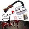 Saihisday Universal Turn Signal Switch with Flasher, 12V Chrome Street