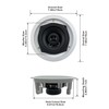 Acoustic Audio R191 in Ceiling/in Wall Speaker 3 Pair Pack