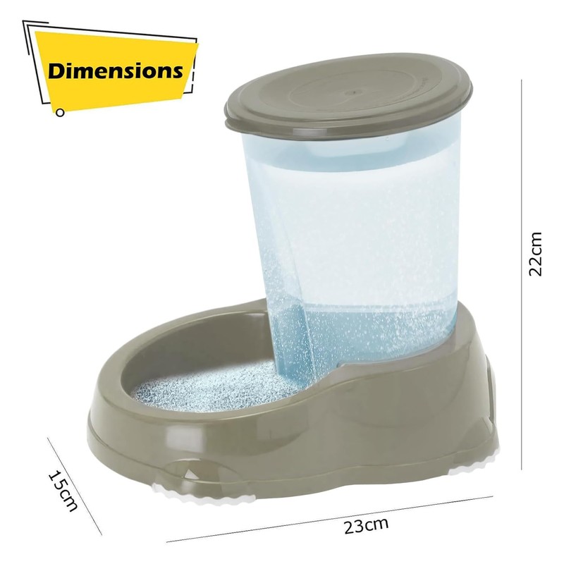 CAT CENTRE Smarty Sipper Bowl 1.5L Automatic Gravity Water Dispenser