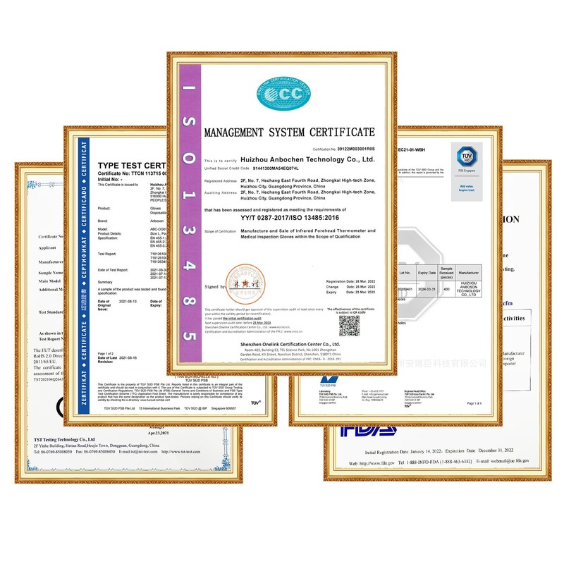 APALUX Nitrile Gloves, Disposable Gloves, White, Powder Free, 100 Pieces,