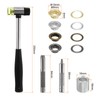 HARFINGTON 200pcs Grommet Eyelets Tool Kit 8mm Metal Grommet Kit