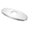 sourcing map Faucet Hole Cover, 5.51" Stainless Steel Deck Plate
