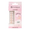 Acrylic Square Nails 24-Nail Set - French Pink