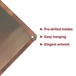 BCTS Aluminium Chickens Sign, 8x12 inch, Farmhouse Style, Wall Mount, Rectangular, Chicken-related text, United States