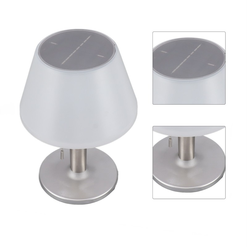 Solar Table Lamp LED Waterproof 3 Levels Adjustable Solar Desk