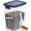 EIwichen Dog and Cat Food Storage Container with Scoop - 5-10 Lbs Pet Food Container with Airtight Lid, Dry Food Bin BPA Free, Kibble Container, for Pet, Cat, Dog, Bird Seed, e