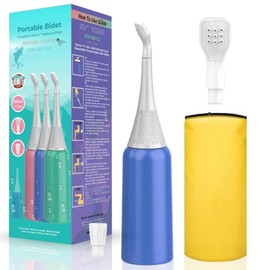 Balin Premium Travel Bidet 500ml - Portable Bidet Blue Color - The Easy Travel Bedit Replaces Wet Wipes & Save Water - Portable Bidets Sprayer-Upside Down Squeeze Flusher - Portable Bidet for Travel