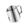 MaxMiuly Milk Frothing Pitcher,400ml Stainless Steel Milk Jug for Making