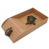 Reptile Feeding Bowl, Turtle Bathtub with Steps, Feeding Bowl, Climbing