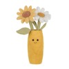 Apricot Lamb Daisy Vase Plush Stuffed Flowers for Kids, Soft