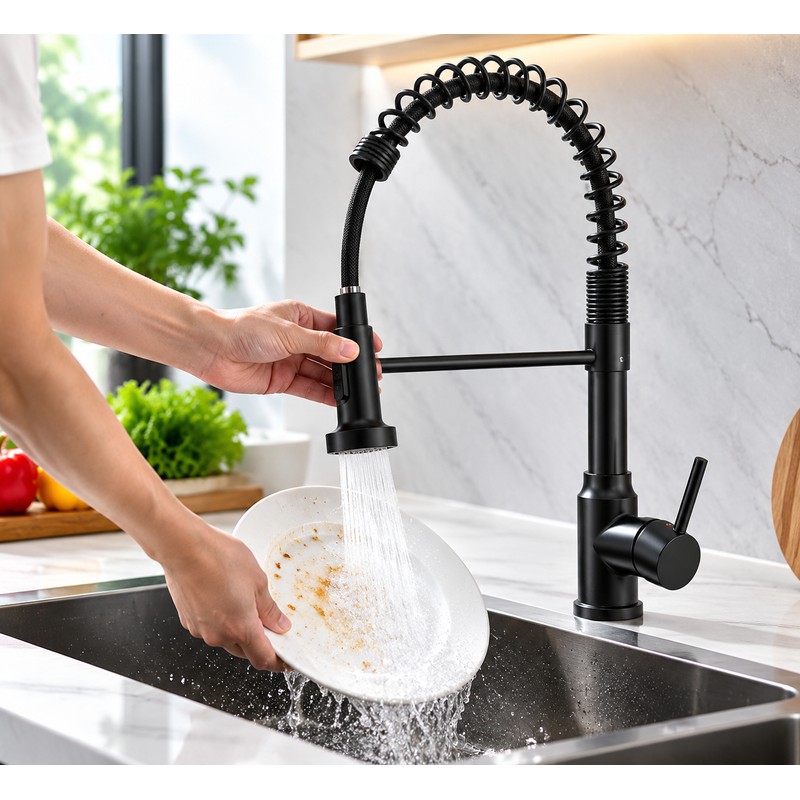 Kitchen Faucet for Everyday Sink Use – 360° Swivel Spout