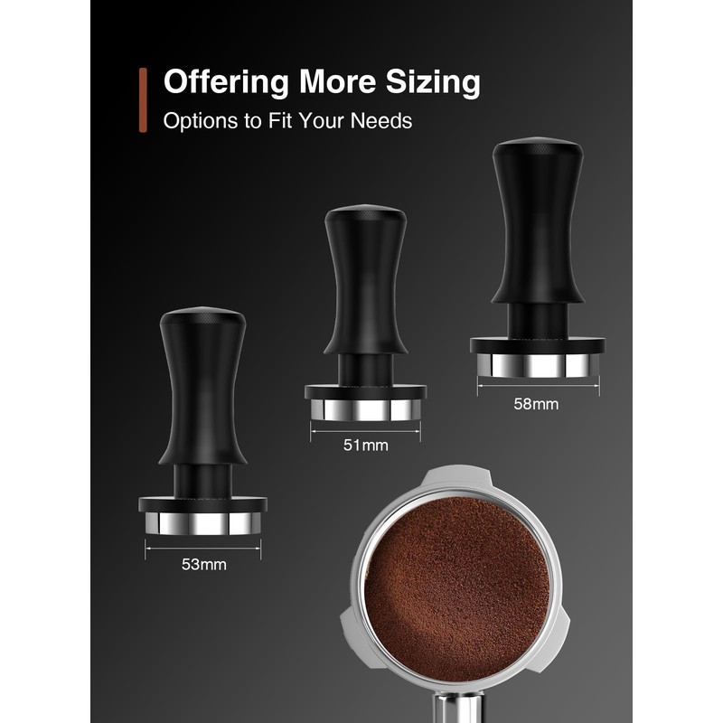 SimCoker Espresso Tamper, 51mm Barista Coffee Tamper with Spring Loaded