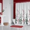 Tropik Home Colourful Extra Long Narrow Width Fabric Shower Curtain