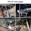 2 Pcs 2.5" Exhaust Clamp with Hanger Rod and 4