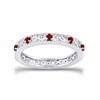 Jewel Zone US Round Cut Simulated Red Garnet 3.25 MM