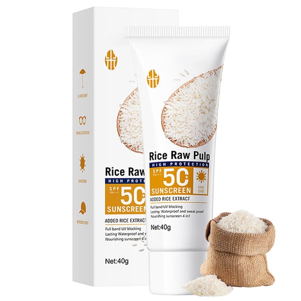 Reis Sonnenschutz SPF 50 - Sonnencreme Gesicht 50 - Reis