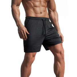 Lehmanlin Mens Sports Shorts Quick Dry Stretch Lightweight Track Pants with Pockets, 5"Black