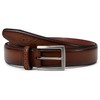 Johnston & Murphy Men's Burnished Edge Belt, Tan, 040