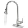 Lavatrum Kitchen Faucets with Pull Down Sprayer 17 Inch Single