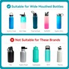 4 Pcs Auto Flip Lid Replacement for Wide Mouth, Bubba