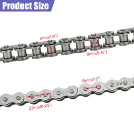 CILOYU 420 Chain 25 Tooth Sprocket + 420 Chain 32 Links for Coleman KT196 CK196 Go Kart Predator 212cc 196cc 6.5hp Engine Powersports Parts 40/41/420 Chain Jackshaft Sprocket 10T 5/8" Bore