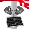 Flag Pole Light Solar Powered 6000K Brightest Solar Flag Pole