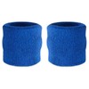 Premium Terry Cloth Cotton Wristband Pair - Color: Red