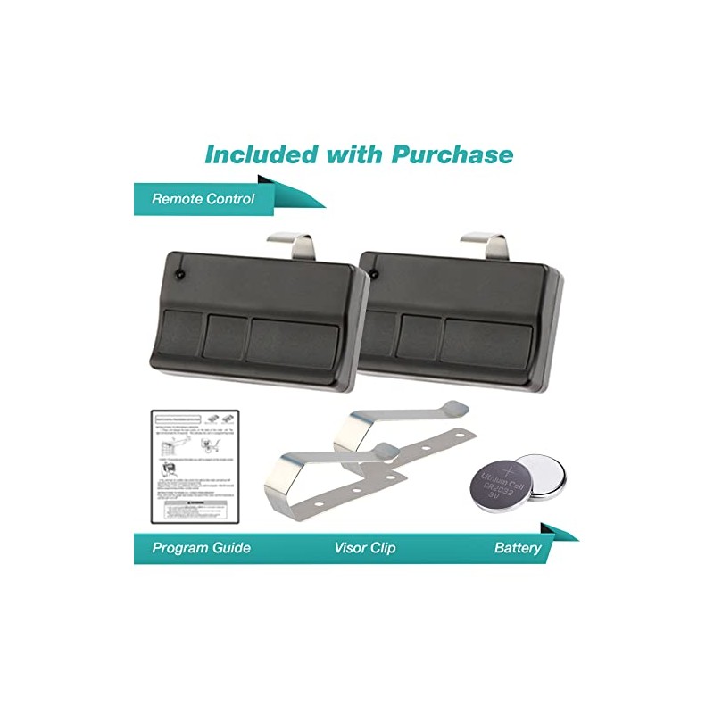 2 Garage Door Remotes for Liftmaster 373LM
