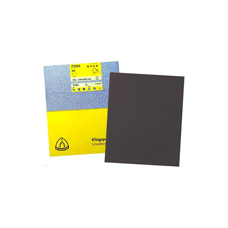Klingspor PS8A-180-50-230x280 180 Grit Waterproof Abrasive Paper