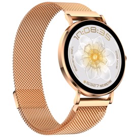 AURAFIT Smart Watch for Women 1.32" Fitness Tracker Watch 7.7mm Ultra Thin Design Answer/Make Call with 120+ Sport Modes Heart Rate/Sleep/Spo2 Monitor Smartwatch IP67 Waterproof for Android iOS