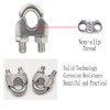 20Pack M8 Wire Rope Clip, Wire Rope Clamp Stainless Steel