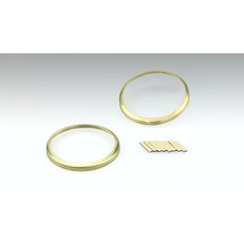 Kijima Honda 217-45161 Motorcycle Parts Turn Signal Rim Brass Rebl 250/500 20Y-Revl 1100 Polished Set of 2