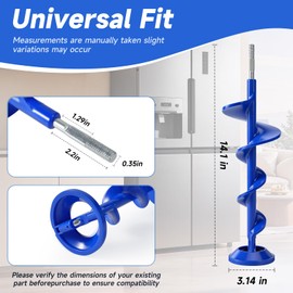 WR29X43990 Ice Maker Auger, Refrigerator Ice Dispenser Replacement Auger Compatible with GE & Hotpoint Fridges, Replaces WR17X1199 WR29X42446 WR17X10835 WR17X11259 AP7225279 PS17626595