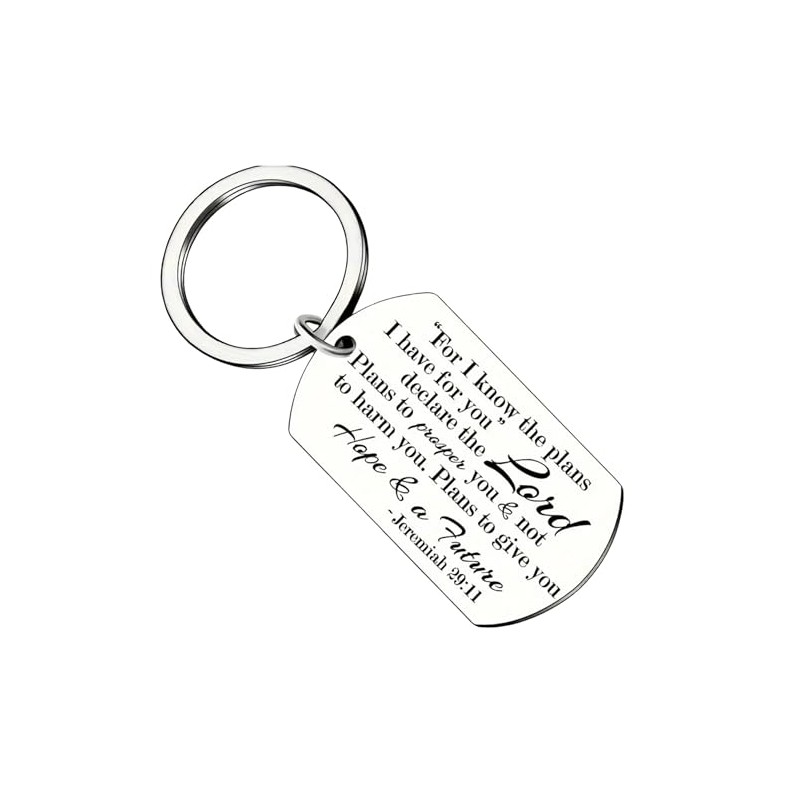 3 Nails 1 Cross Christian Keychain Jeremiah 29:11 Christmas Gift