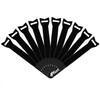 Tiger Reusable Hook and Loop Cable Ties - Black (Pack