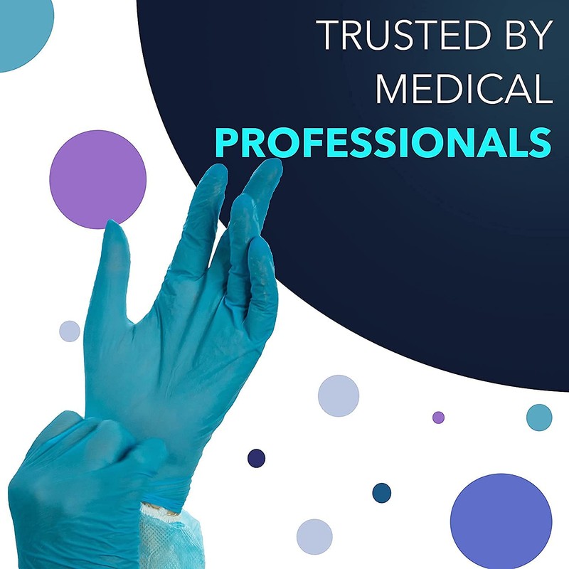 Style Setter Powder-Free Nitrile Disposable Exam Gloves