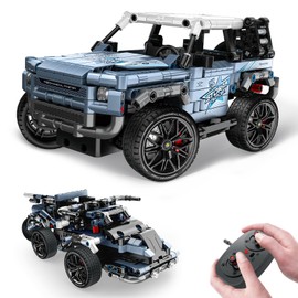 Own1one Technic Off-Road Car Building Toys, 2 in 1 Stem Remote Control Building Kit, Technique Race Car Building Set for Kids, Vehicle Construction Toys Gift for Boys Age 6+ (503 PCS)
